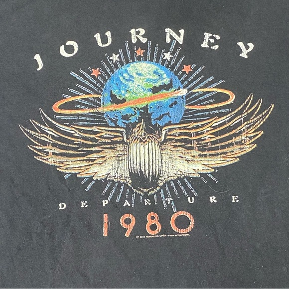 Journey Departure Album Tour 1980 Men's T-Shirt Rock-Band Vintage Concert Merch - Picture 3 of 10